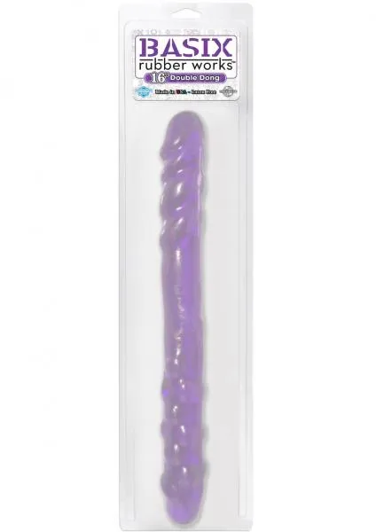 Basix Rubber Works 16 Inch Double Dong Purple Pipedream Dildos Basix Rubber Works 16 Inch Double Dong Purple Pipedream Dildos