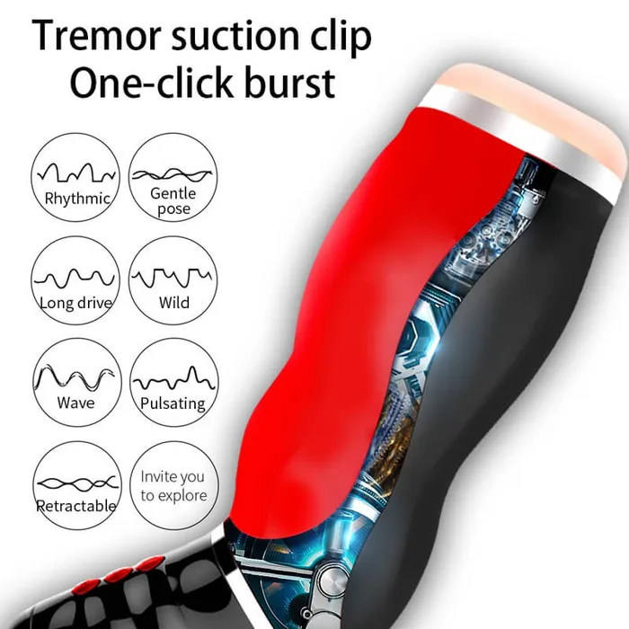 OOTYEMO Male Sex Toys Shockabsorbing Sound Masturbation Cup