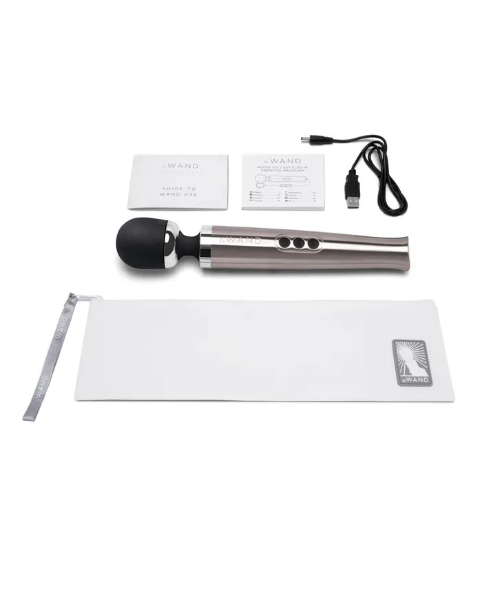 Cotr INC Female Sex Toys Le Wand Die Cast Rechargeable Massager Silver