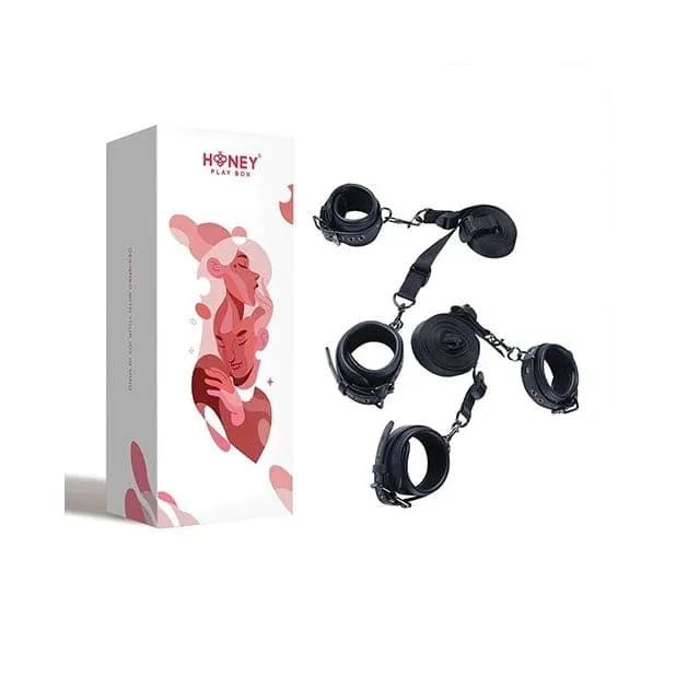 Couples Honey Play Box Kinky Play Box Luxury Bondage Bed Restraint Kit