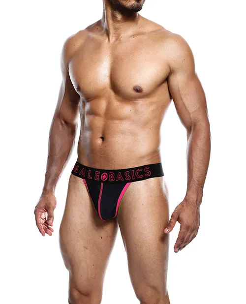 Male Sex Toys Malebasics Corp Male Basics Neon Thong Coral