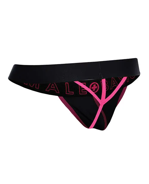 Male Sex Toys Malebasics Corp Male Basics Neon Thong Coral