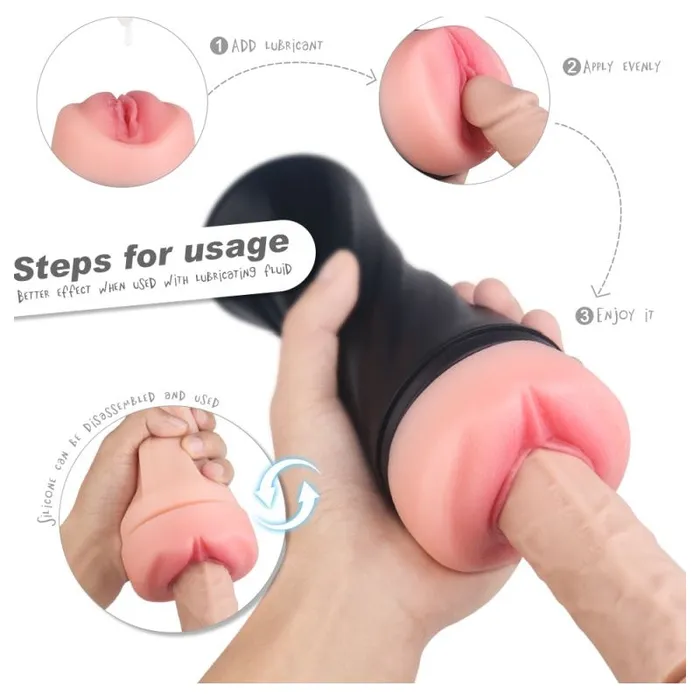 Male Sex Toys SHande SHande Marcus Waterproof Stroker Black