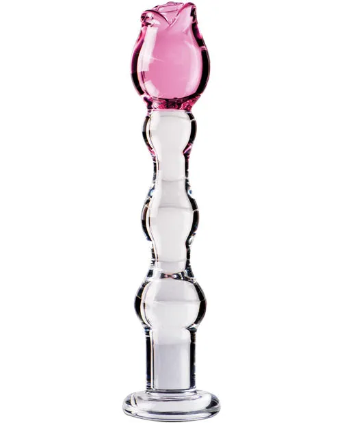 Pipedream Products Dildos Icicles No 12 Hand Blown Glass Massager Clear Wrose Tip