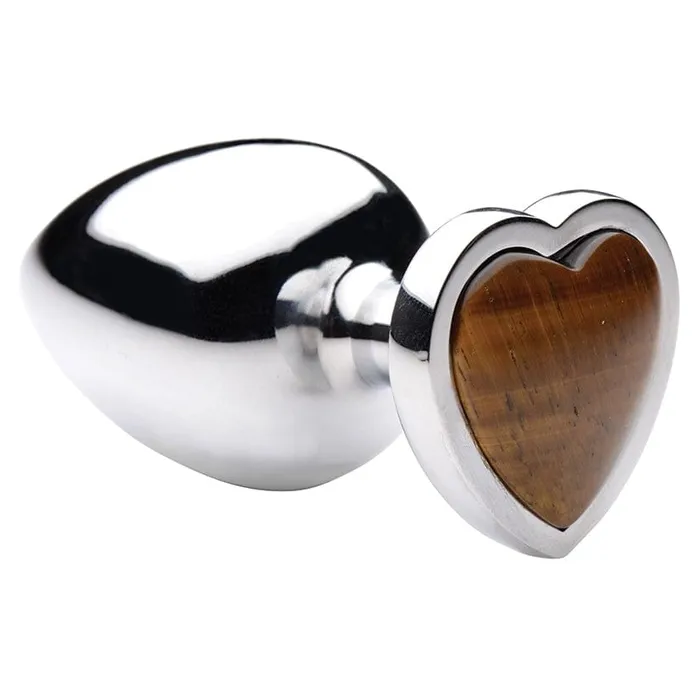 XR Brands Anal Booty Sparks Gemstones Tiger Eye Heart Anal Plug