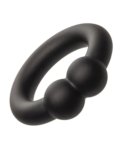 Cal Exotics Male Sex Toys Alpha Liquid Silicone Muscle Ring Black